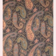 Black and tan paisley 6 inch square
