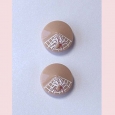 A pair of West German glass buttons - c. 1950s - JN7 > Buttons > A pair of West German glass buttons - c. 1950s - JN7