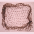 A very fine brown patterned mesh vintage hair net