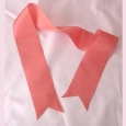 A vintage pink ribbon.