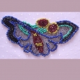 Beautiful vintage beaded butterfly embellishment