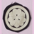 Antique Japanese mon on silk No.2