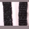 A length of 1930s black beading on net.