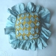 A very large antique frilly pincushion - SALE