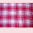 Red and white check vintage fabric - F10