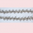 Two lengths of vintage clear and silver beadwork - F1 > Two lengths of vintage clear and silver beadwork - F1