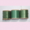 Three wooden sewing cottons reels - greens. > Sewing Cottons > Three wooden sewing cottons reels - greens.