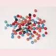 A bag of vintage glass beads - S7