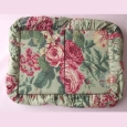 A delightful vintage French fabric pouch box - SALE > A delightful vintage French fabric pouch box - SALE