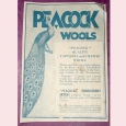 Old advertising label - Peacock wools - N7