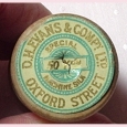 Very old wooden cotton reel - D.H. Evans > Sewing Cottons > Very old wooden cotton reel - D.H. Evans