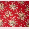 Pretty floral French vintage fabric - D19