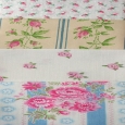 Vintage fabric  Scrap bag -Vintage English and French rosy prints. - N31