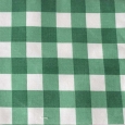Vintage fabric English square - green check