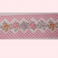 3 metres of vintage ribbon with a roses design. - SS1