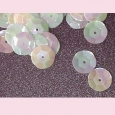 A packet of white circular 6 sided vintage irridescent sequins > Beads > A packet of white circular 6 sided vintage irridescent sequins